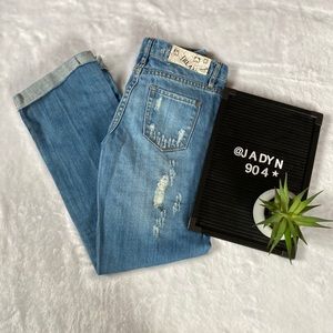 Blank NYC Distressed Light Wash Denim Jeans